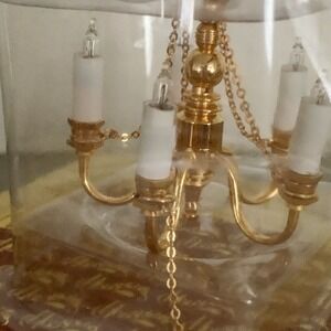 Houseworks Brass 5-Arm Palace Chandelier for Miniature Dollhouse - 12V electric